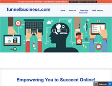 Tablet Screenshot of funnelbusiness.com